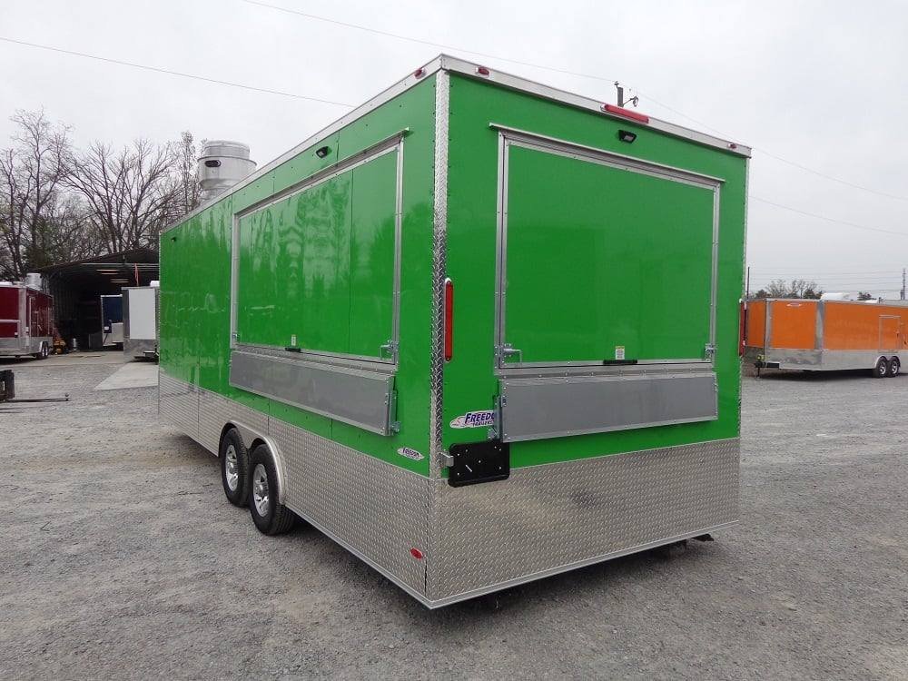 8.5′ x 24′ Lime Green Concession Food Trailer — photo 3