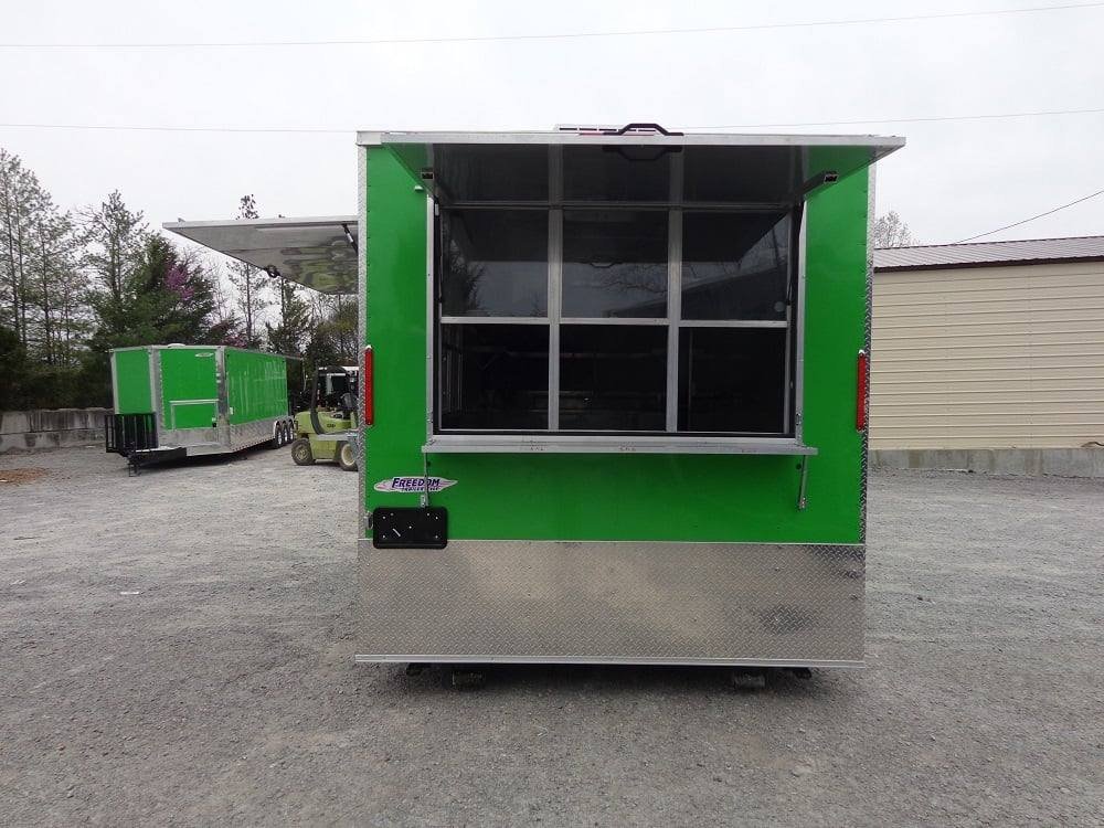 8.5′ x 24′ Lime Green Concession Food Trailer — photo 8