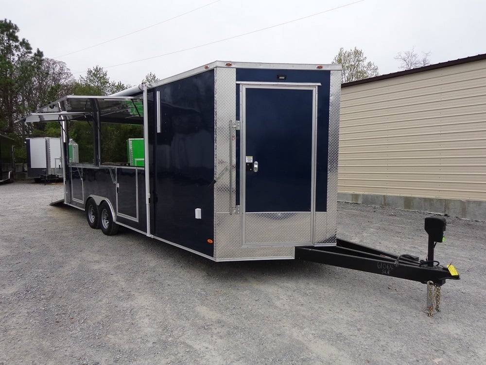 8.5′ x 23′ Indigo Blue Concession Food Trailer — photo 12
