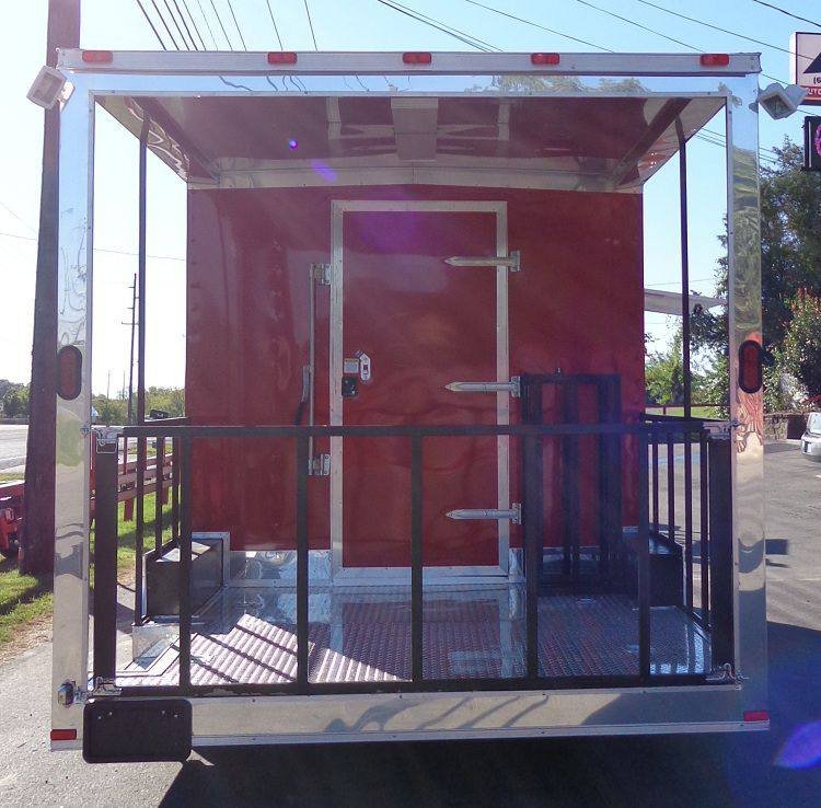 Concession Trailer 8.5’x20′ BBQ Smoker Catering Event (Red) — photo 9