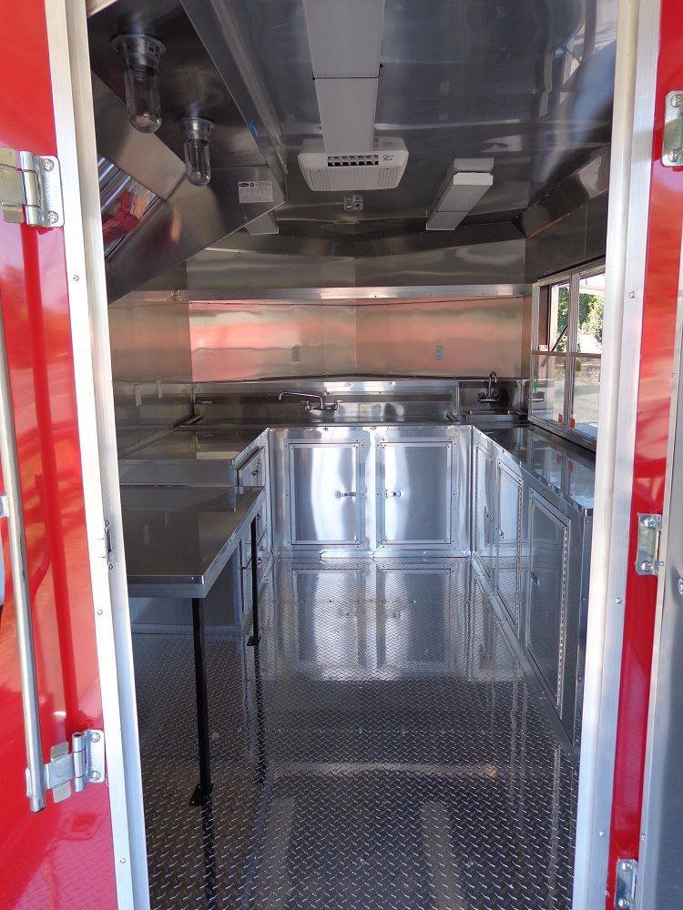 Concession Trailer 8.5’x20′ BBQ Smoker Catering Event (Red) — photo 12