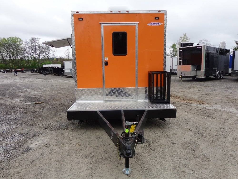 8.5′ x 30′ Orange Flat Nose Concession Food Trailer — photo 3