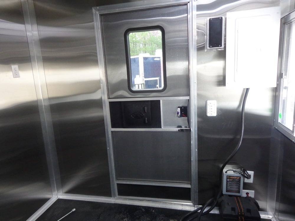 8.5′ x 30′ Orange Flat Nose Concession Food Trailer — photo 6