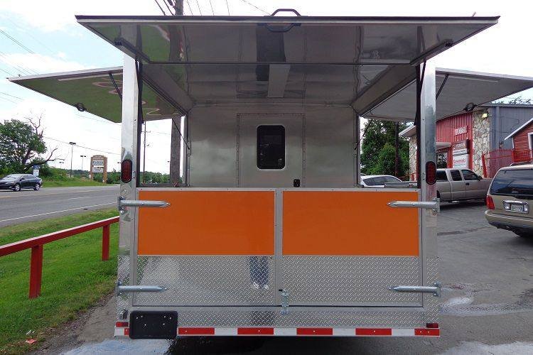 Concession Trailer 8.5’x30′ Catering BBQ Food Event (Orange & Black) — photo 12