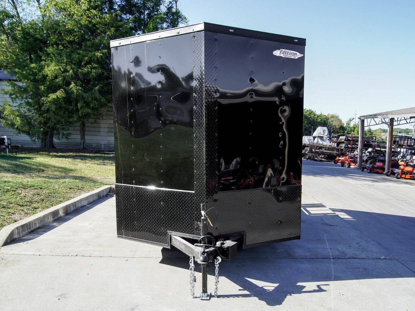 7×12 Black Concession Porch Trailer Food Serving Merchandising — photo 2