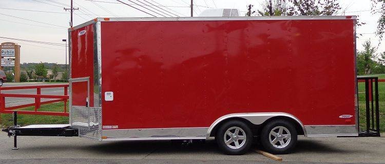 Concession Trailer 8.5’x16′ Red – Food Vending Catering Event — photo 6