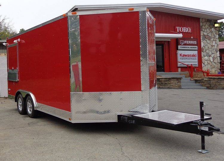 Concession Trailer 8.5’x16′ Red – Food Vending Catering Event — photo 2