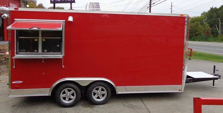 Concession Trailer 8.5’x16′ Red – Food Vending Catering Event — photo 5