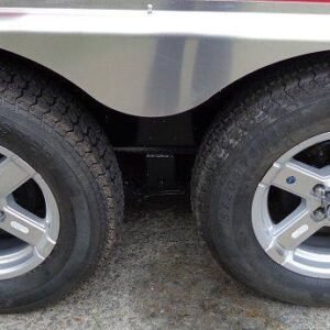 8.5 x 16 Red Vending Trailer with generator platform and mag wheels - view 9