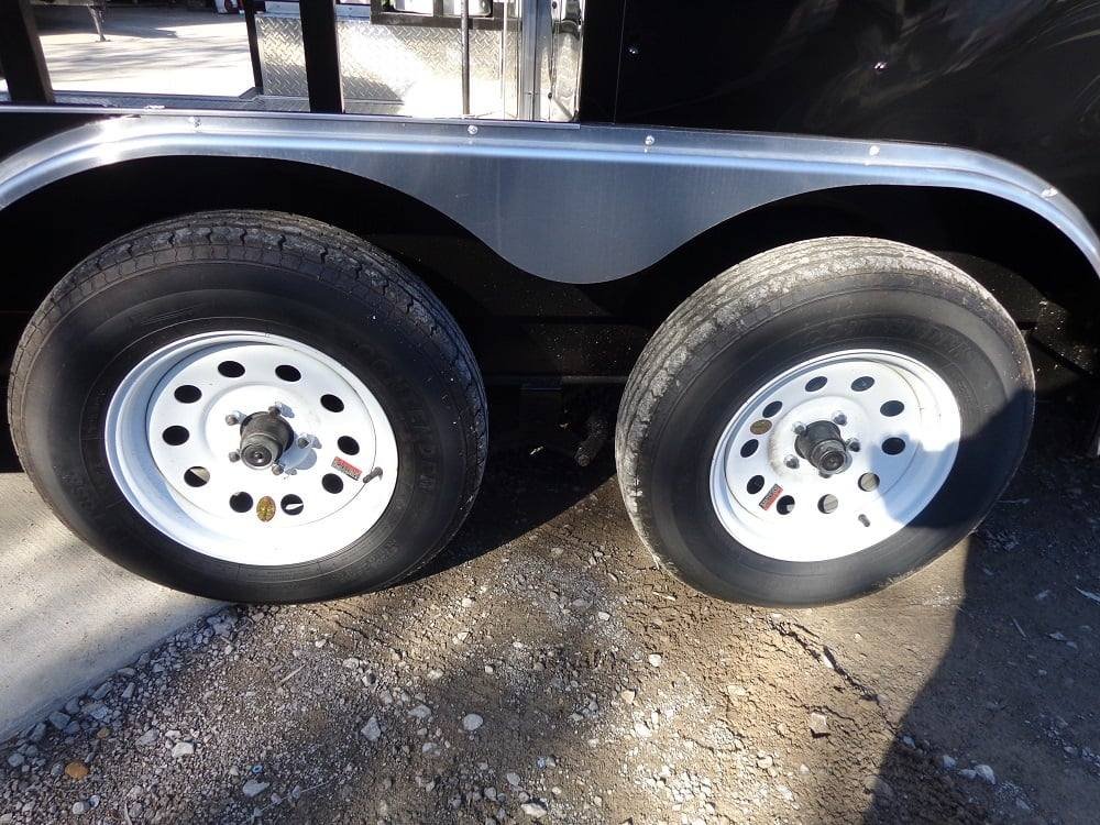 8.5′ x 20′ Black Porch Style Concession Food Trailer — photo 12
