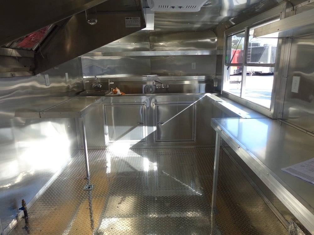 8.5′ x 20′ Black Porch Style Concession Food Trailer — photo 13