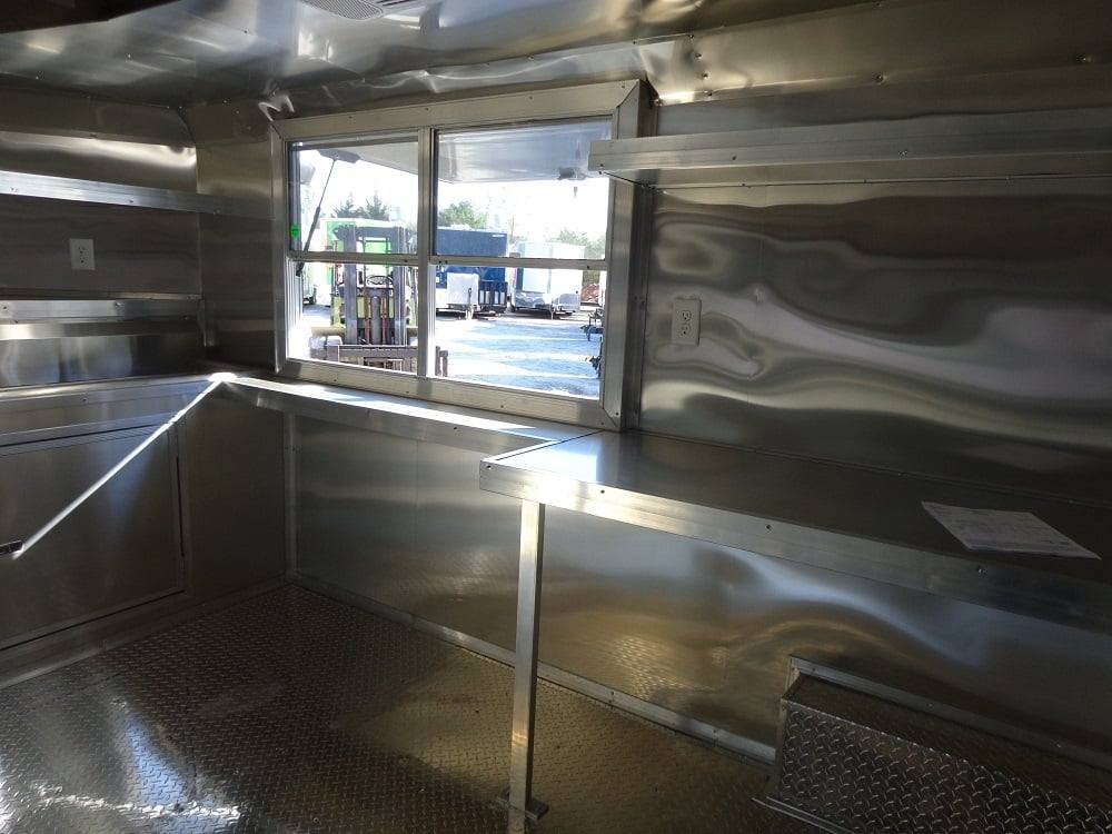 8.5′ x 20′ Black Porch Style Concession Food Trailer — photo 9