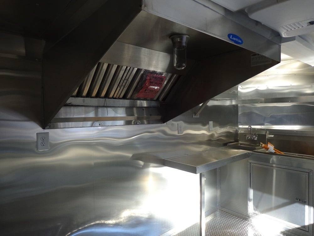 8.5′ x 20′ Black Porch Style Concession Food Trailer With Appliances — photo 7