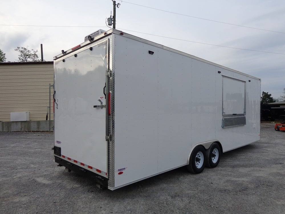 8.5′ x 25′ White Concession Food Trailer With Appliances — photo 4