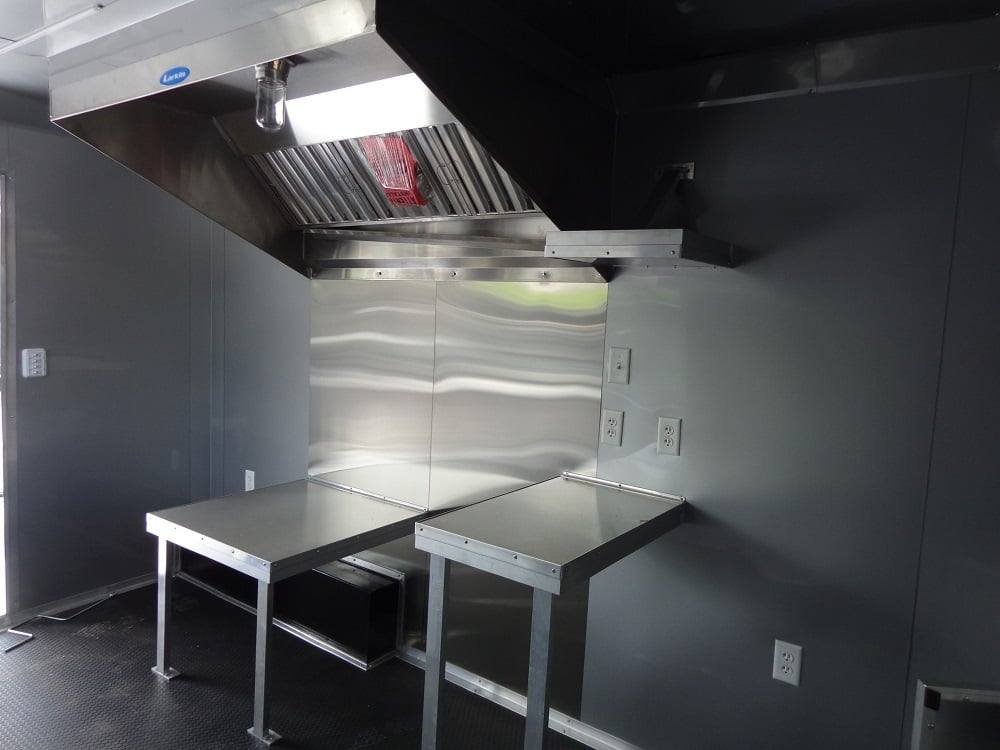 8.5′ x 22′ Flat Front Red Concession BBQ Porch Style Trailer — photo 13