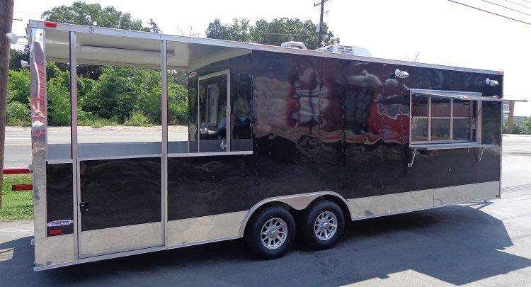 Concession Trailer 8.5′ x 26′ Catering Food Event BBQ Custom Enclosed-Black — photo 3