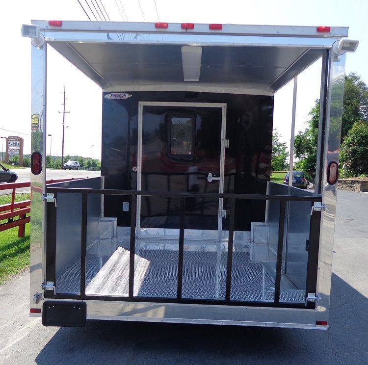 Concession Trailer 8.5′ x 26′ Catering Food Event BBQ Custom Enclosed-Black — photo 6