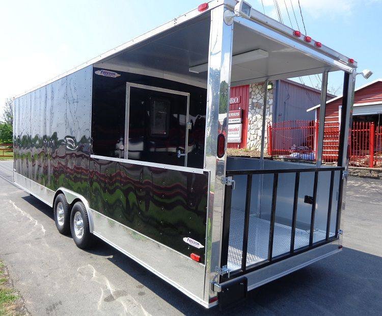 Concession Trailer 8.5′ x 26′ Catering Food Event BBQ Custom Enclosed-Black — photo 7