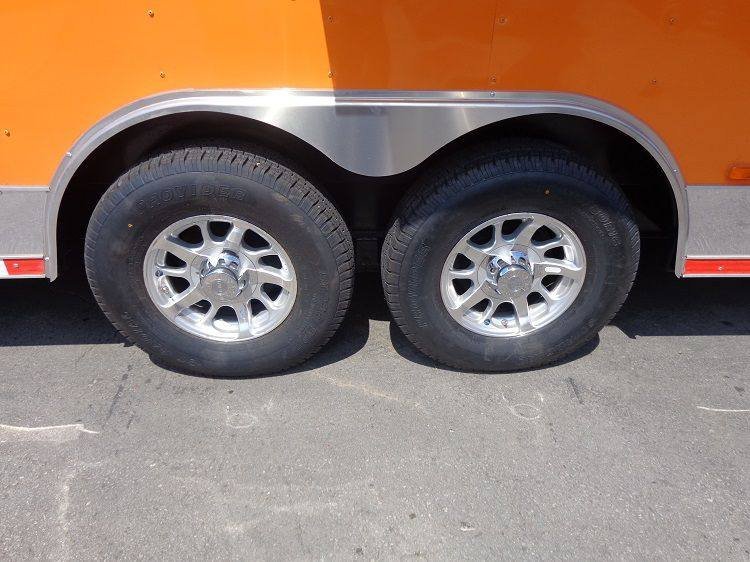 Concession Trailer 8.5′ x 28′ (Orange) Event Catering BBQ Food Enclosed — photo 10