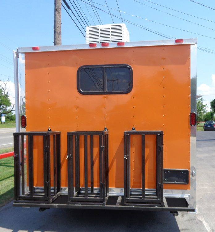 Concession Trailer 8.5′ x 28′ (Orange) Event Catering BBQ Food Enclosed — photo 6