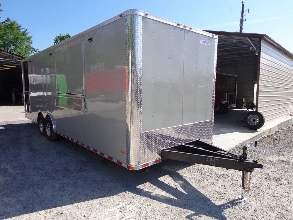8.5′ x 26′ Dove Grey Flat Nose Concession Food Trailer — photo 12