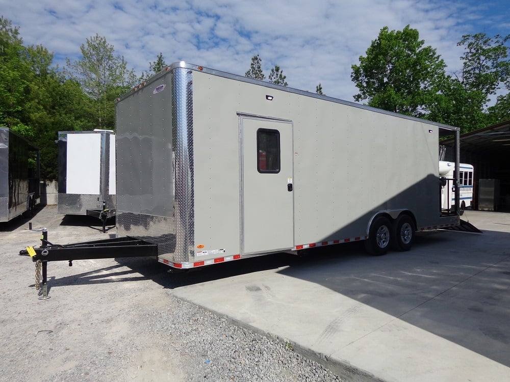 8.5′ x 26′ Dove Grey Flat Nose Concession Food Trailer — photo 14