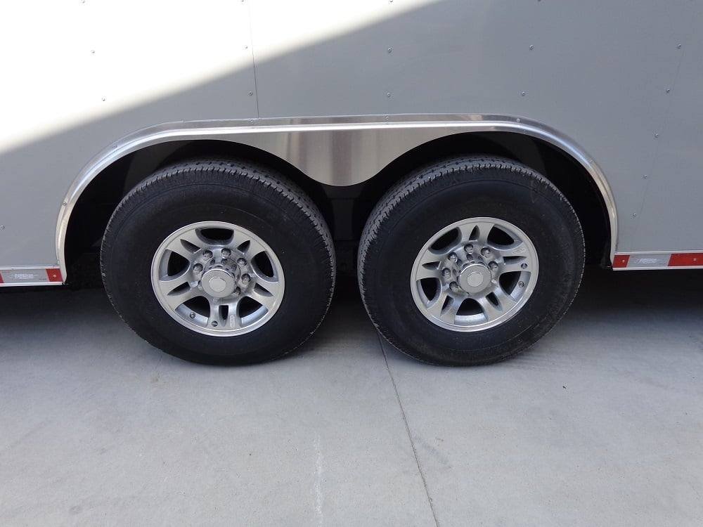 8.5′ x 26′ Dove Grey Flat Nose Concession Food Trailer — photo 9