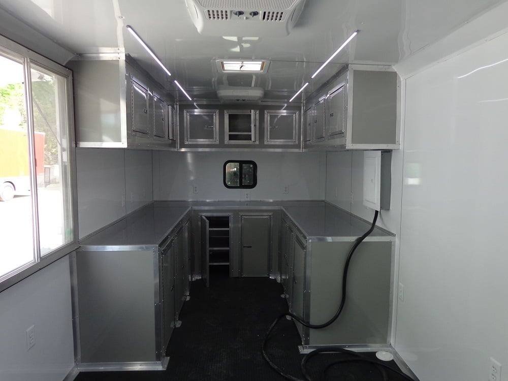 8.5′ x 26′ Dove Grey Flat Nose Concession Food Trailer — photo 8