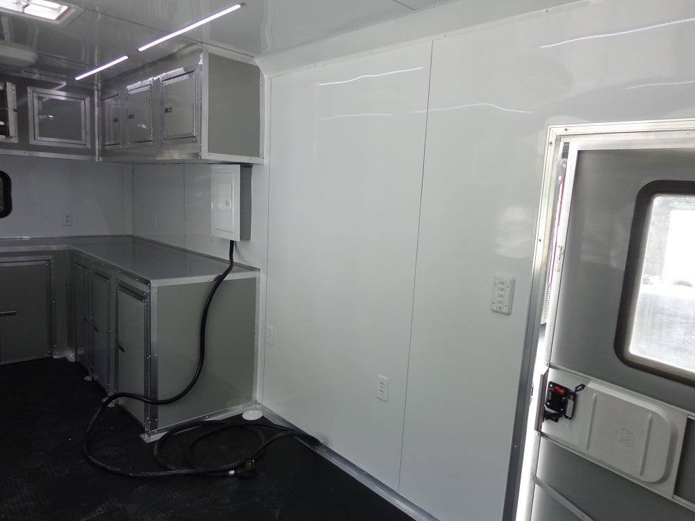 8.5′ x 26′ Dove Grey Flat Nose Concession Food Trailer — photo 13