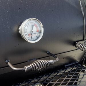 330 gallon stick burner smoker with wood cage and firebox - view 8