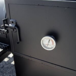 330 gallon stick burner smoker with wood cage and firebox - view 10