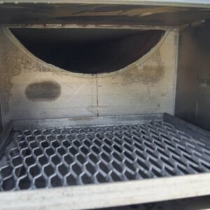 330 gallon stick burner smoker with wood cage and firebox - view 13