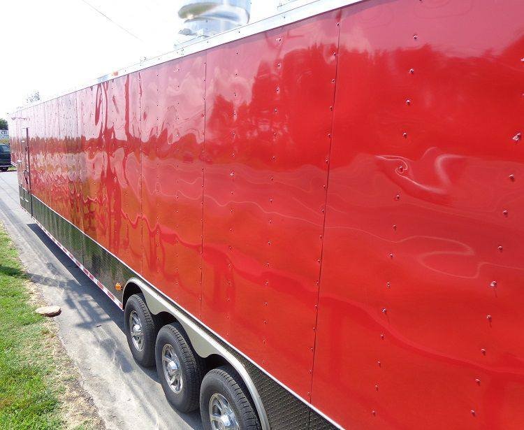 Concession Trailer 8.5’x53′ Gooseneck Event BBQ Smoker Catering Food (Red) — photo 2