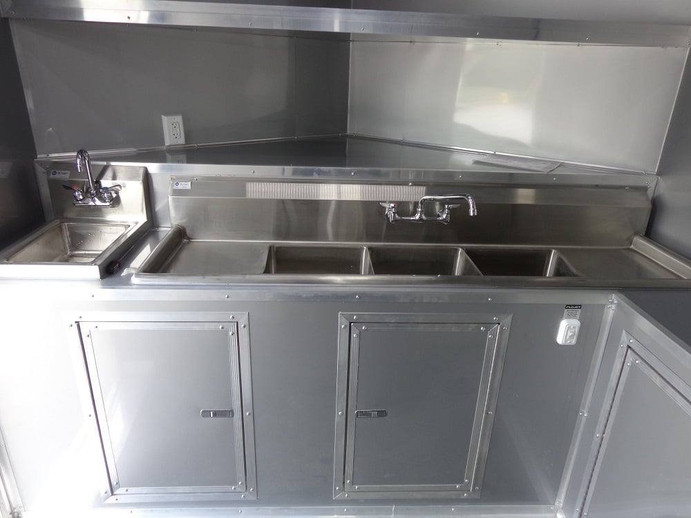 8.5′ x 18′ Penske Yellow Concession Food Trailer With Appliances — photo 12