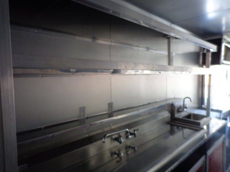 Concession Trailer 8.5’x53′ Gooseneck Event BBQ Smoker Catering Food (Red) — photo 6