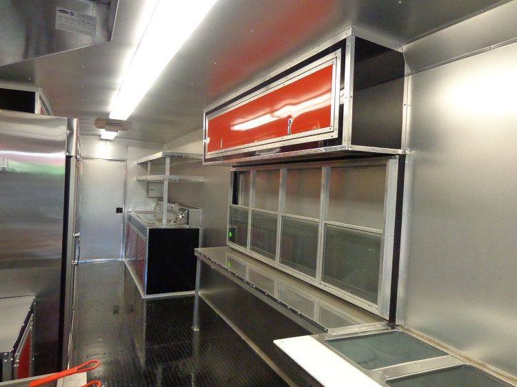 Concession Trailer 8.5’x53′ Gooseneck BBQ Catering Food Smoker Event (Red) — photo 15