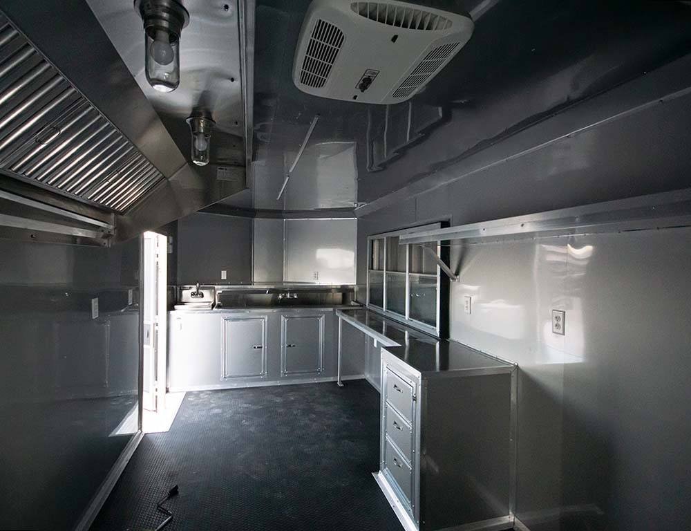8.5′ x 26′ Black BBQ Vending Porch Style Concession Trailer — photo 13