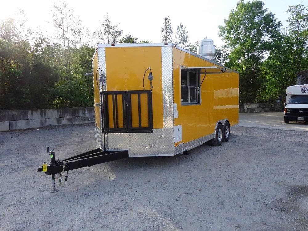 8.5′ x 20′ Penske Yellow Concession Food Trailer With Appliances — photo 12