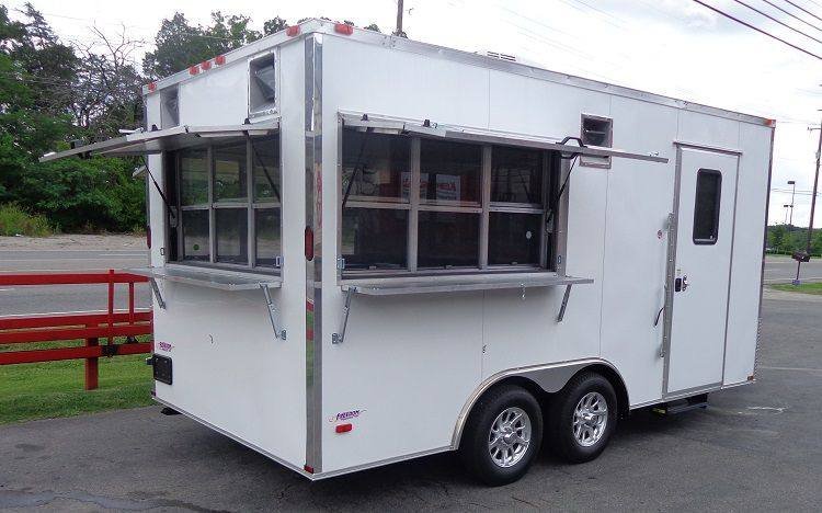 Concession Trailer 8.5’x16′ White – Event Food Catering Enclosed Kitchen — photo 5
