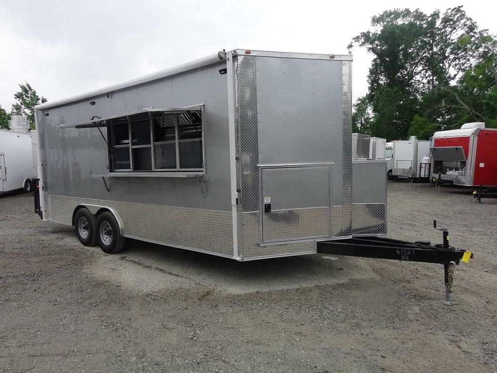 8.5′ x 20′ Silver Frost Concession Food Trailer With Appliances — photo 12
