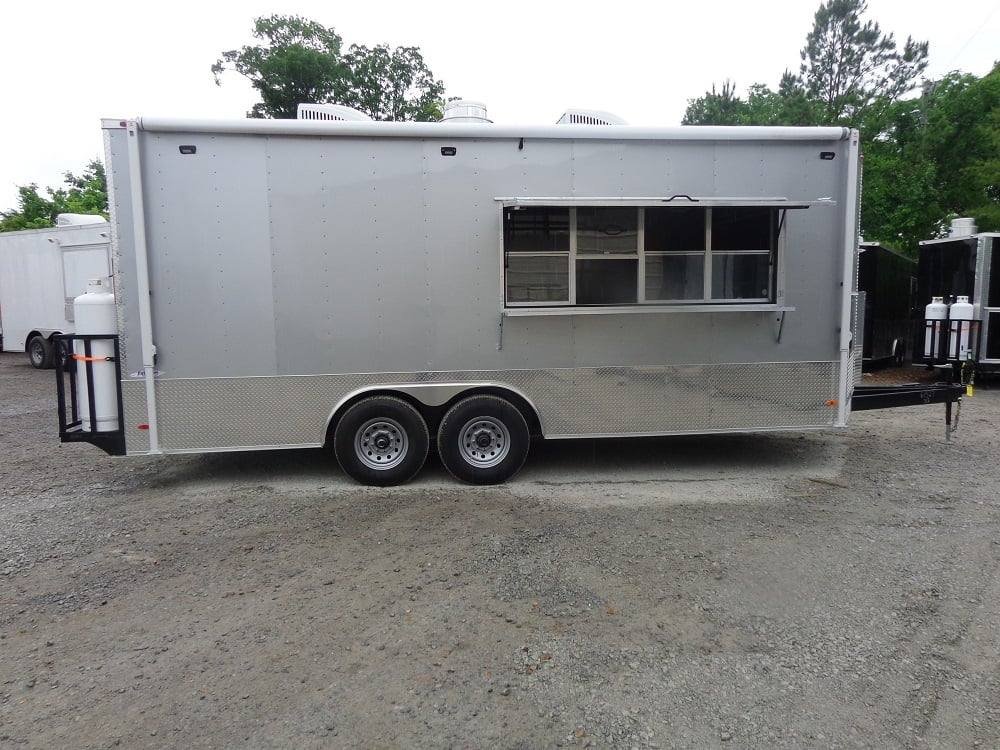 8.5′ x 20′ Silver Frost Concession Food Trailer With Appliances — photo 3