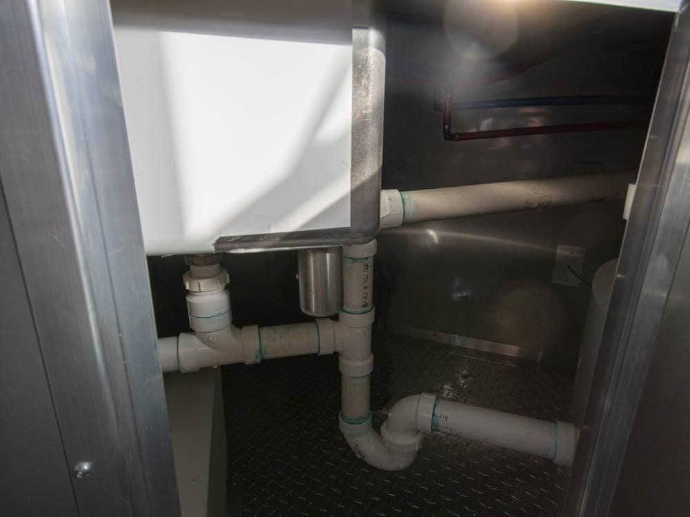 8.5′ x 22′ Black BBQ Concession Trailer with Appliances — photo 14
