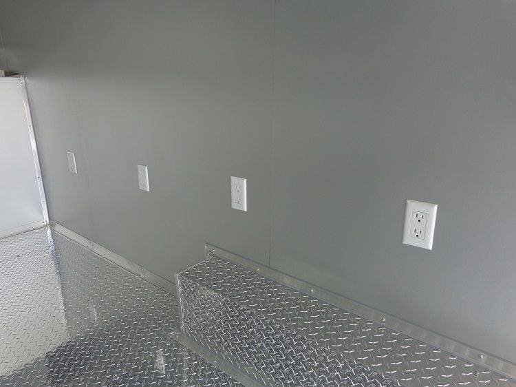 Concession Trailer 8.5′ x 17′ (Blue) Catering Enclosed Food Cart — photo 2