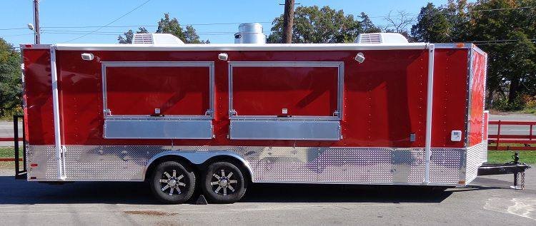 Concession Trailer 8.5’x24′ Red – Vending Catering Event Food — photo 5