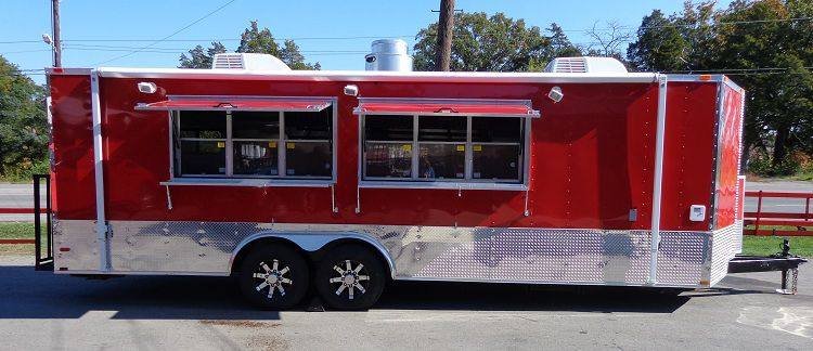 Concession Trailer 8.5’x24′ Red – Vending Catering Event Food — photo 6