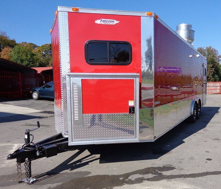 Concession Trailer 8.5’x24′ Red – Vending Catering Event Food — photo 4