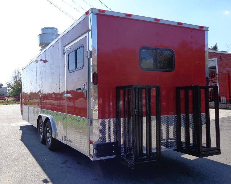 Concession Trailer 8.5’x24′ Red – Vending Catering Event Food — photo 7