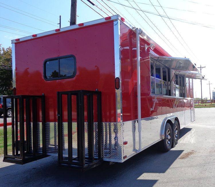 Concession Trailer 8.5’x24′ Red – Vending Catering Event Food — photo 8