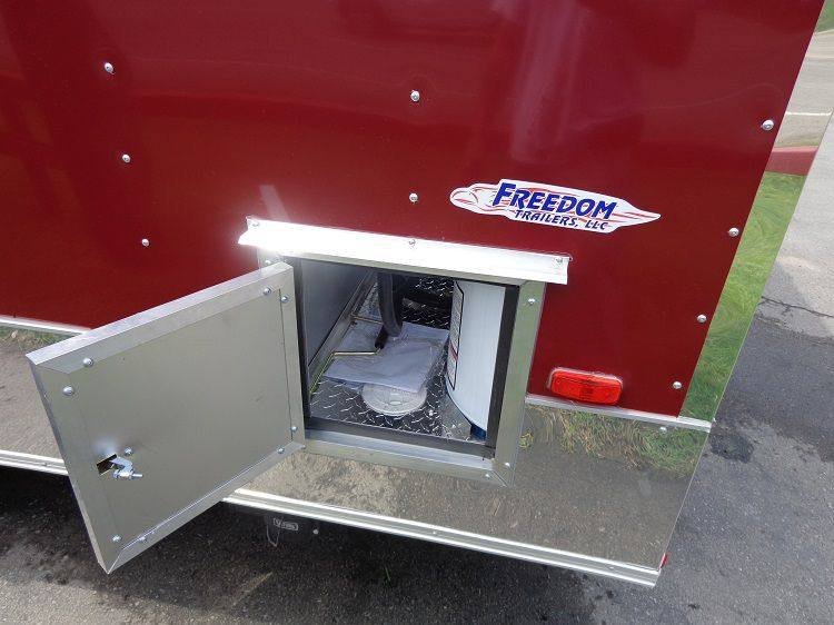 Concession Trailer 8.5′ x 20′ Red – Custom Enclosed Event Food Kitchen — photo 10