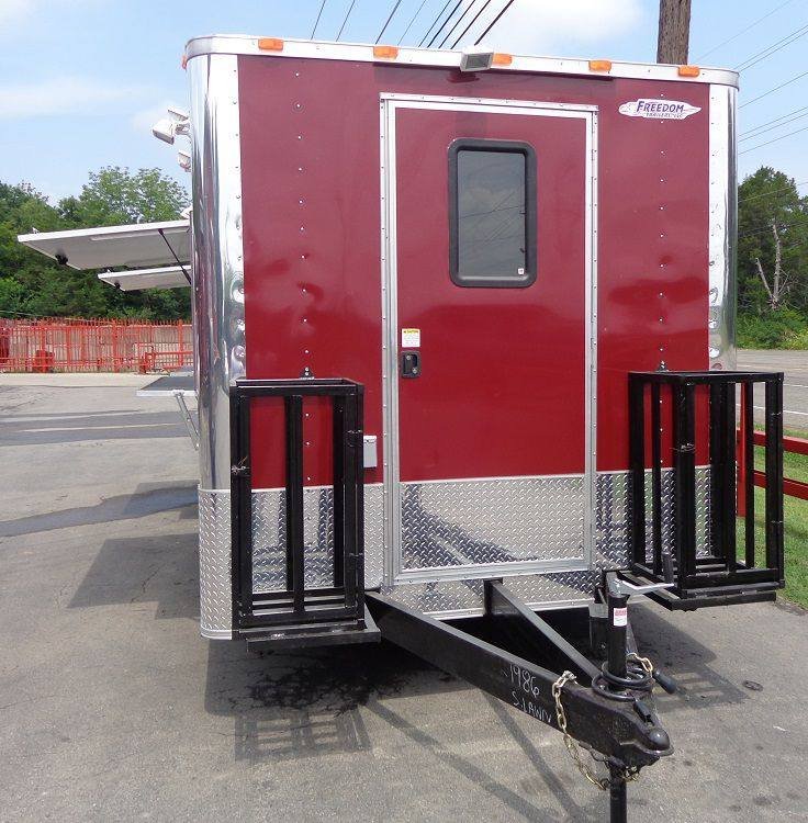 Concession Trailer 8.5′ x 20′ Red – Custom Enclosed Event Food Kitchen — photo 6